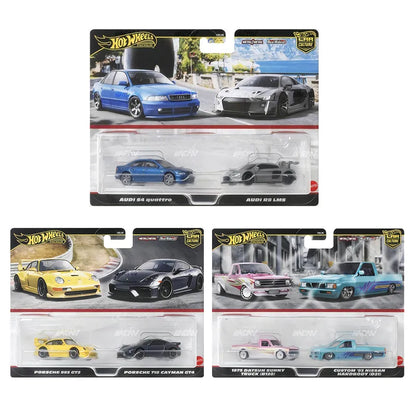 Hot Wheels Car Culture 2-Pack – Porsche 993 GT2 & 718 Cayman GT4 – 1:64 Scale Diecast (HRR82)
