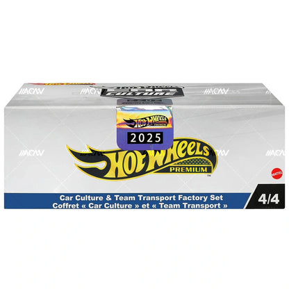 Hot Wheels Car Culture & Team Transport Factory Mix 4R - Ronin Run II and Timeless Icons with Team Transport Ferrari Set