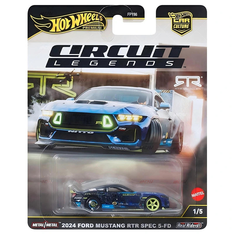 Hot Wheels Car Culture 2025 - 2024 Ford Mustang RTR Spec 5-FD - Circuit Legends - Solid