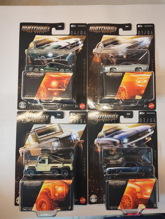 Matchbox Collector 2026 Matchbox The Movie Set of 4 or Case of 8