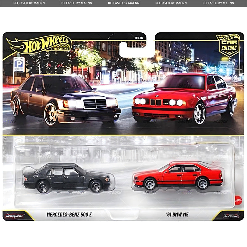 Hot Wheels Car Culture 2-Pack 2027 Mix 1A – Ferrari, BMW & Datsun – Set of 3