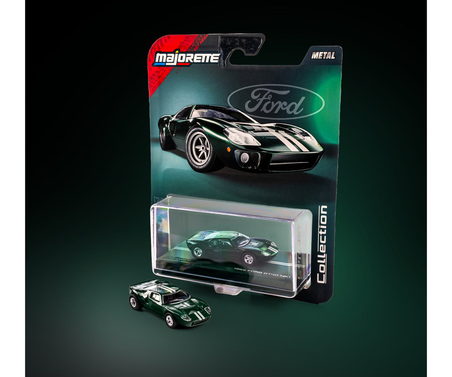 Majorette Collection Series 1965 Ford GT40 Mk1 Green 1:64
