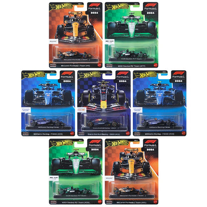Hot Wheels 1:64 F1 Racing Premium Mix 2G Assortment – McLaren, Williams and KICK Sauber Formula 1 2025