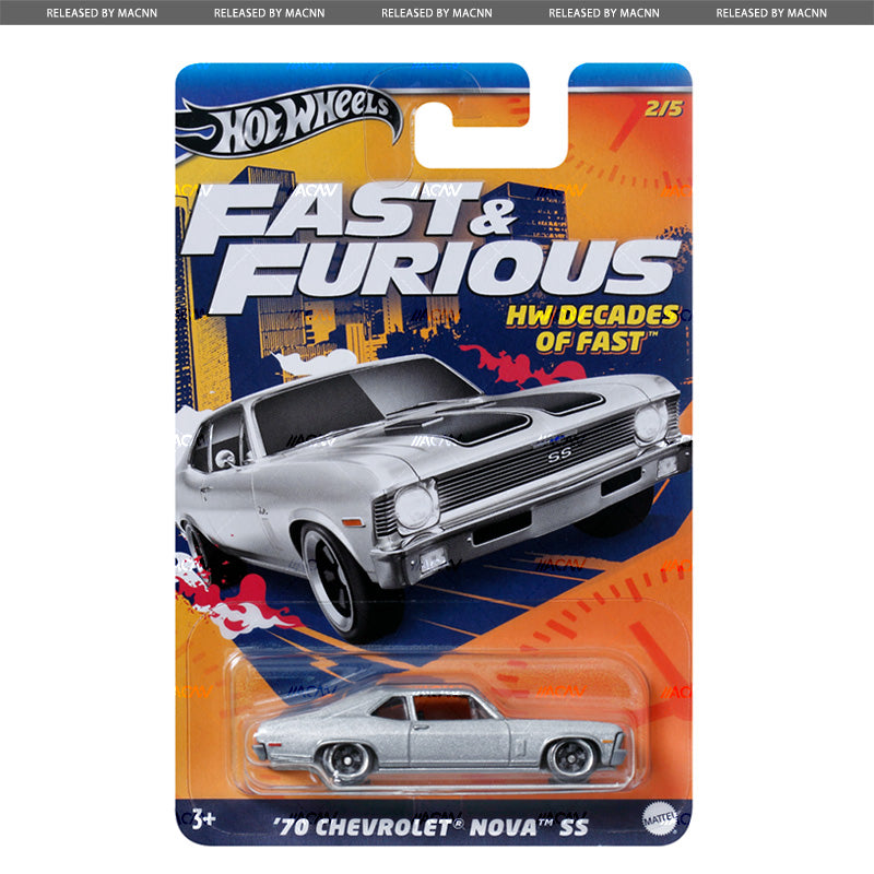 Hot Wheels Fast & Furious Themed 2024 - Mix 5 - E Case “Decades of