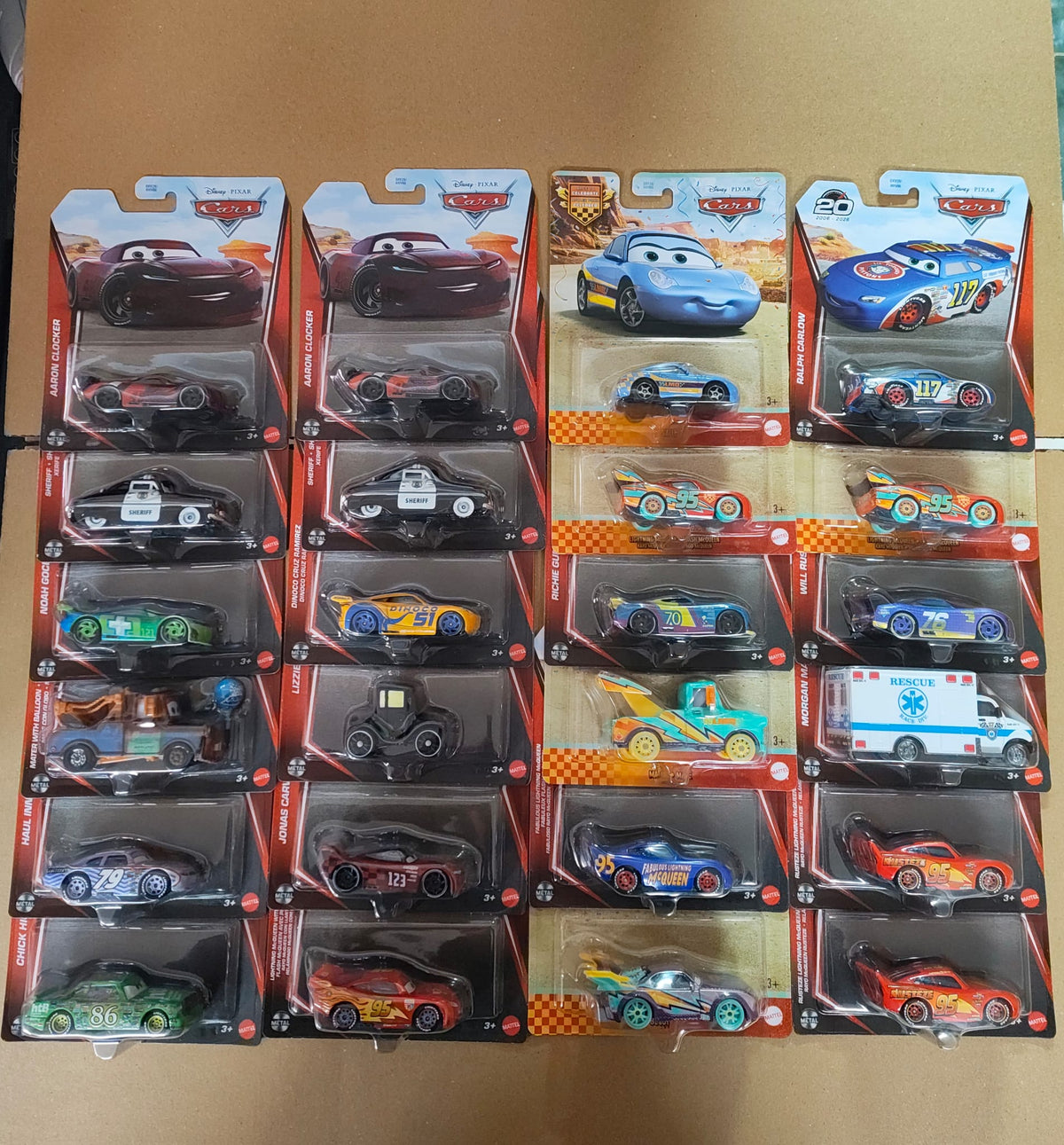 Disney Pixar Cars Character Cars 2026 Mix 11L – 20th Anniversary Case of 24