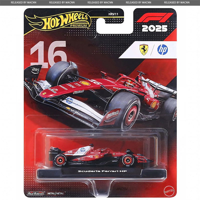 Hot Wheels Formula 1 Ferrari Charles Leclerc #16 Premium 1:64 Vehicle (2025 Livery)
