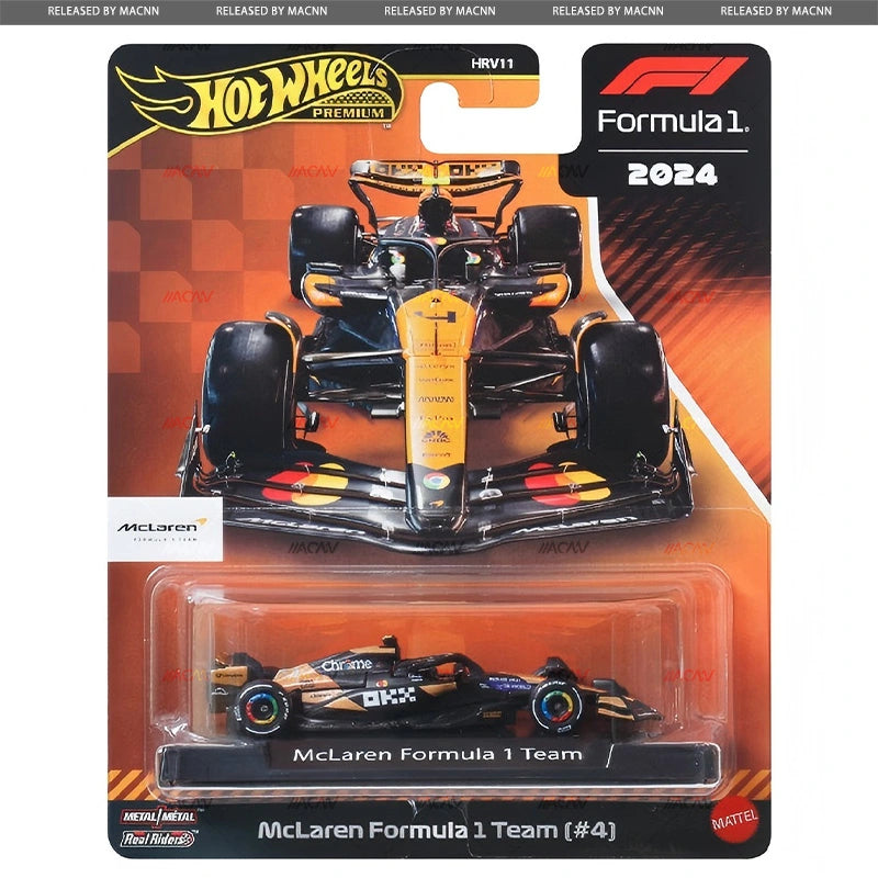 Hot Wheels Formula Premium H Case Mercedes, McLaren, Red Bull