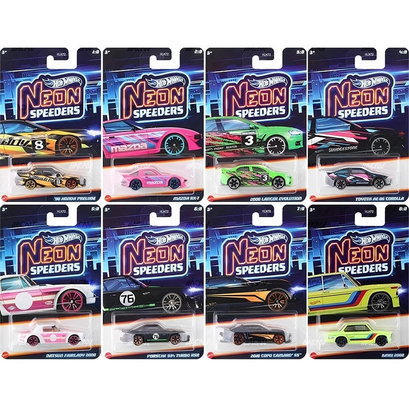 Hot Wheels Neon Speeders Mix 2E - Case of 10