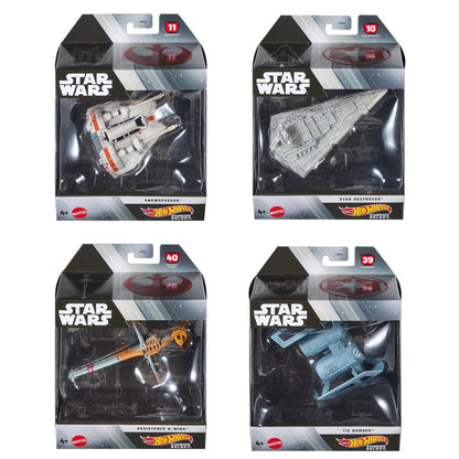 Star Wars Hot Wheels Starships Select 2026 Mix 1G Vehicle Case of 5