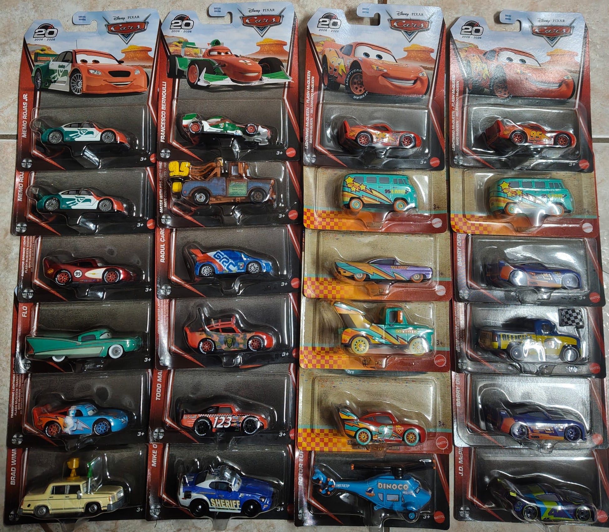 Disney Pixar Cars 2026 Mix 10K 95FK 20th Anniversary Case of 24