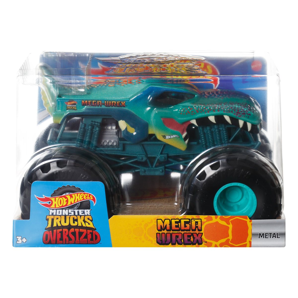 Hot Wheels Car MONSTER TRUCKS MEGA WREX Connect And Crash Car Collector  Edition Metal Diecast Model Cars Toys