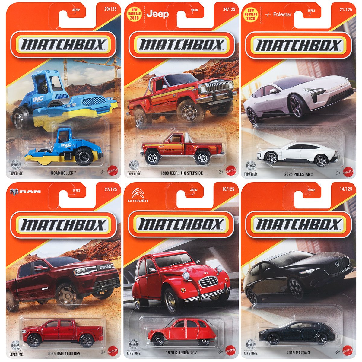 Matchbox Car Collection 2026 Mix 3C Vehicles Case of 24