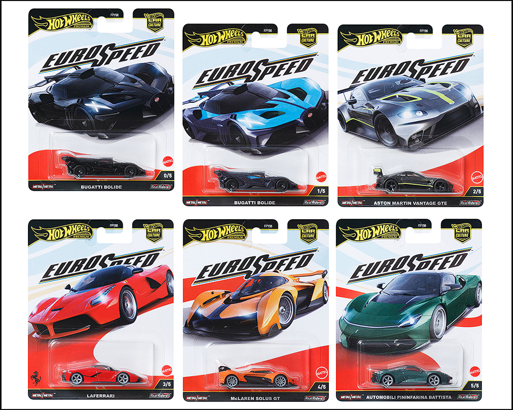 Hot Wheels Car Culture 2025 - Euro Speed - Mix 6L