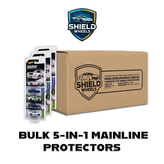 Shield Wheels - Hot Wheels Mainline 5 Pack Protectors - Bulk Pack