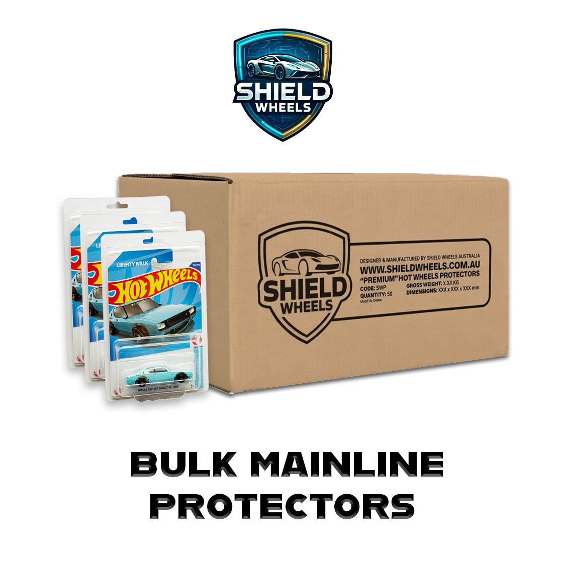 Shield Wheels - Hot Wheels Mainline Protectors - Bulk Pack