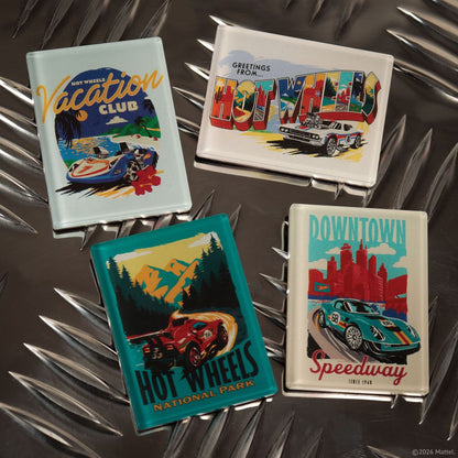 Hot Wheels - Set of Four Location Magnets