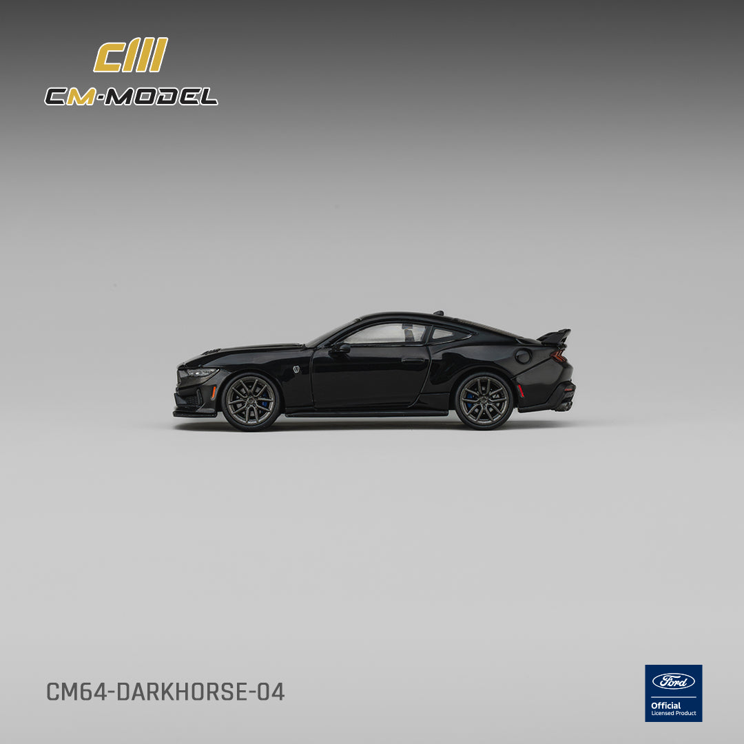 CM Model 1:64 Ford Mustang Dark Horse Shadow Black – CM64-DARKHORSE-04 – side profile