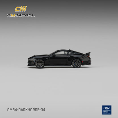 CM Model 1:64 Ford Mustang Dark Horse Shadow Black – CM64-DARKHORSE-04 – side profile