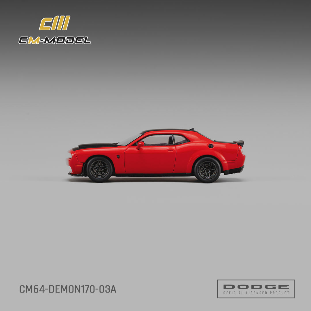 CM Model 1:64 Dodge Challenger SRT Demon 170 TorRed – CM64-DEMON170-03A – side profile