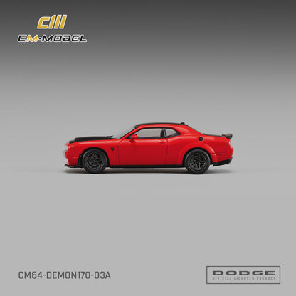 CM Model 1:64 Dodge Challenger SRT Demon 170 TorRed – CM64-DEMON170-03A – side profile