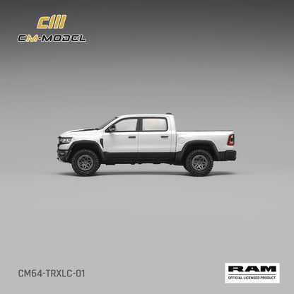 CM Model 1:64 2024 Ram 1500 TRX Final Edition Diamond White – CM64-TRXLC-01 – side profile