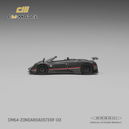 CM Model 1:64 Pagani Zonda F Roadster Montecarlo Gray – CM64-ZONDAROADSTERF-03 – side profile