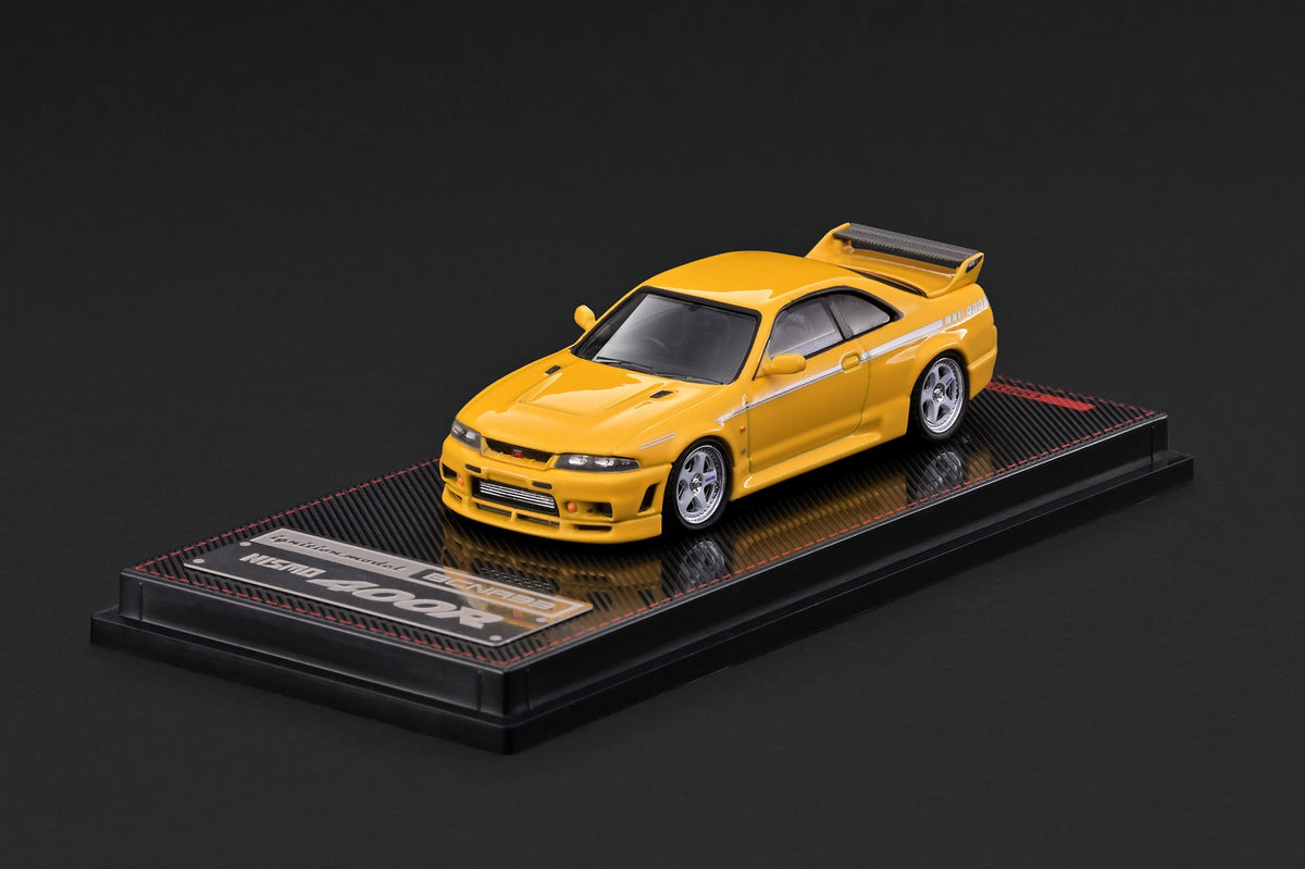 Ignition Model 1:64 Nissan NISMO 400R (BCNR33) Yellow – IG4272 reference photo