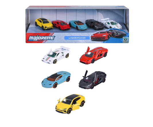 Majorette Lamborghini 5 Piece Gift Box 1:64 Scale Diecast Cars