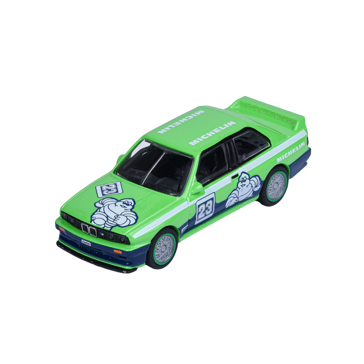 Majorette Collection Series 6 1986 BMW M3 E30 Green 1:64 model detail MJ82027