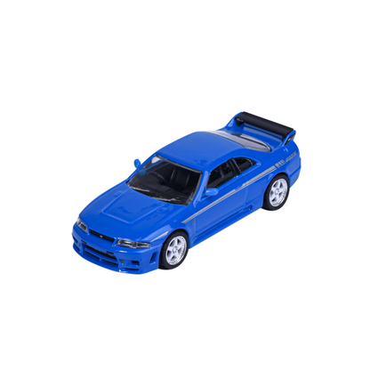 Majorette Collection Series 6 1996 Nissan Skyline R33 Nismo 400R Blue 1:64 model detail MJ82119