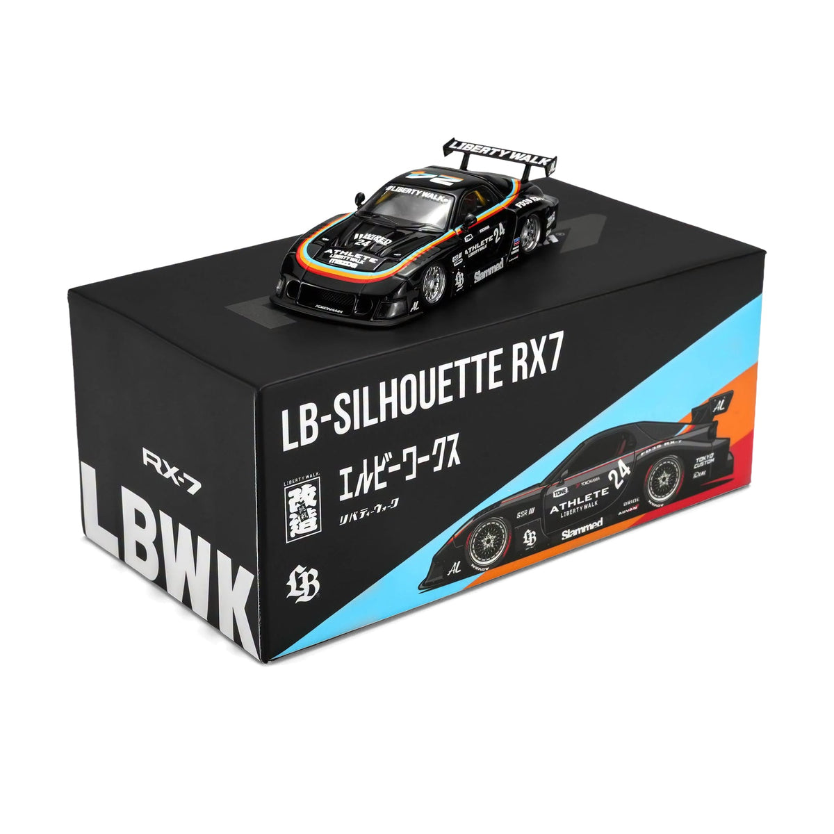 Motorhelix 1:64 LB-Super Silhouette Mazda RX-7 FD3S Athlete – M61112 – model with display packaging