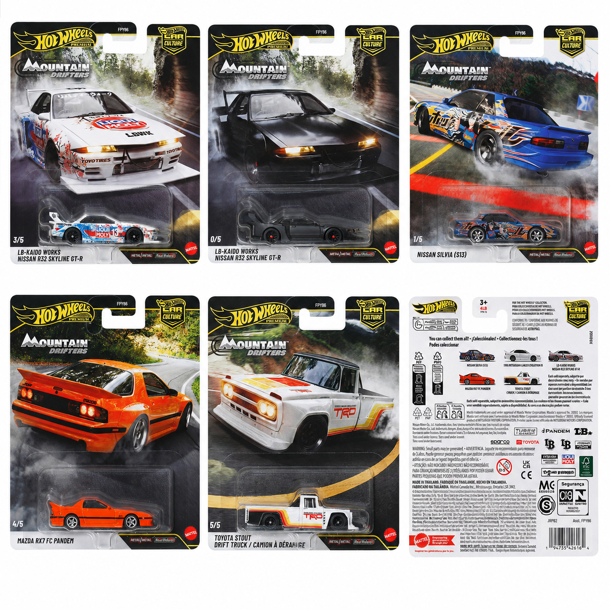 Hot Wheels Car Culture 2027 - Mountain Drifters - Mix 1A