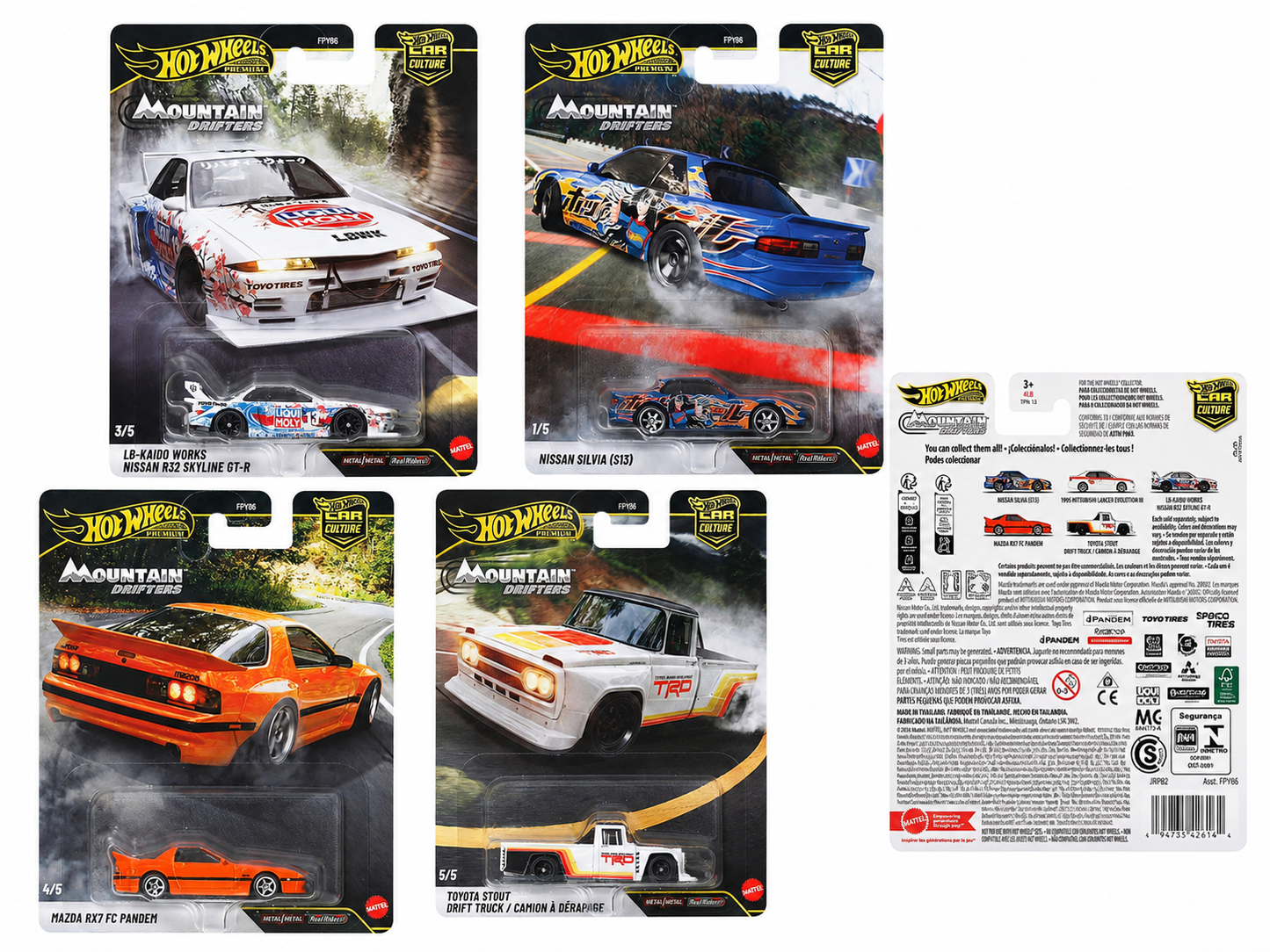 Hot Wheels Car Culture 2027 - Mountain Drifters - Mix 1A
