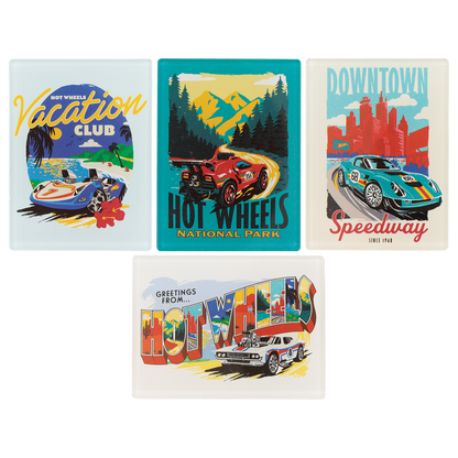 Hot Wheels - Set of Four Location Magnets