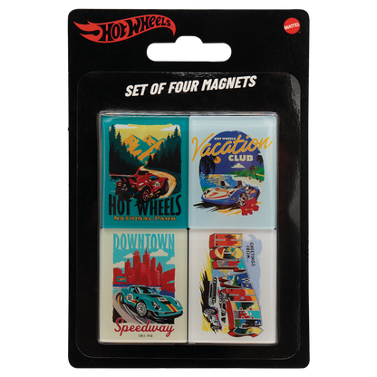 Hot Wheels - Set of Four Location Magnets