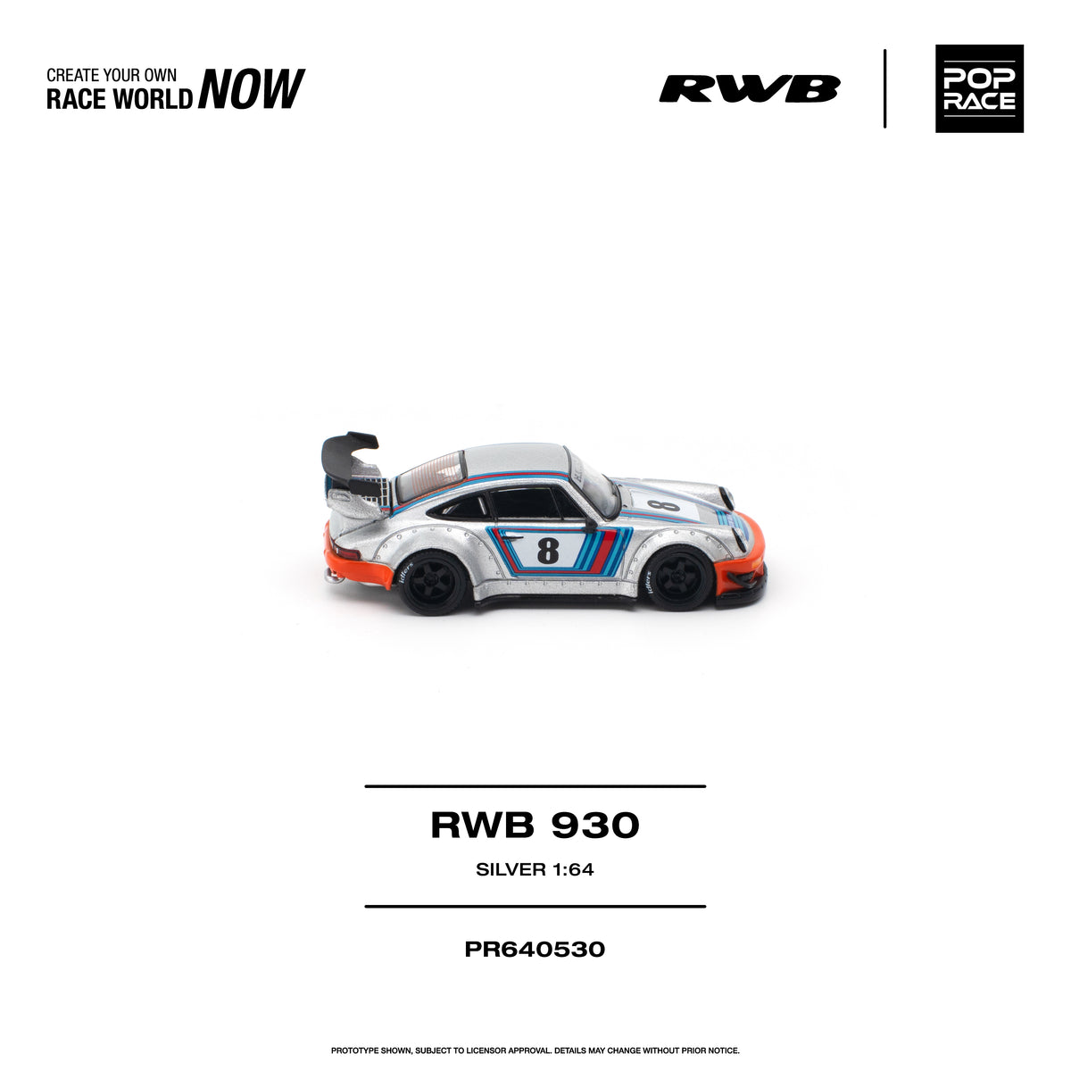 Pop Race PR640530 1:64 model, supplier detail photograph; one model supplied