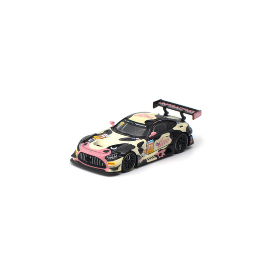 Pop Race 1:64 Mercedes-AMG GT3 EVO UNO Racing number 71 Mumu, front three-quarter view