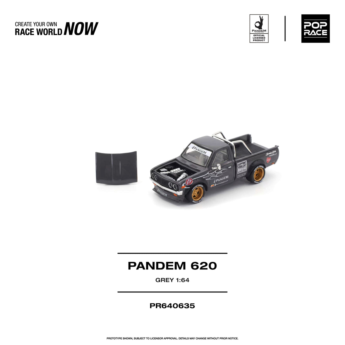 Pop Race PR640635 1:64 model, supplier detail photograph; one model supplied