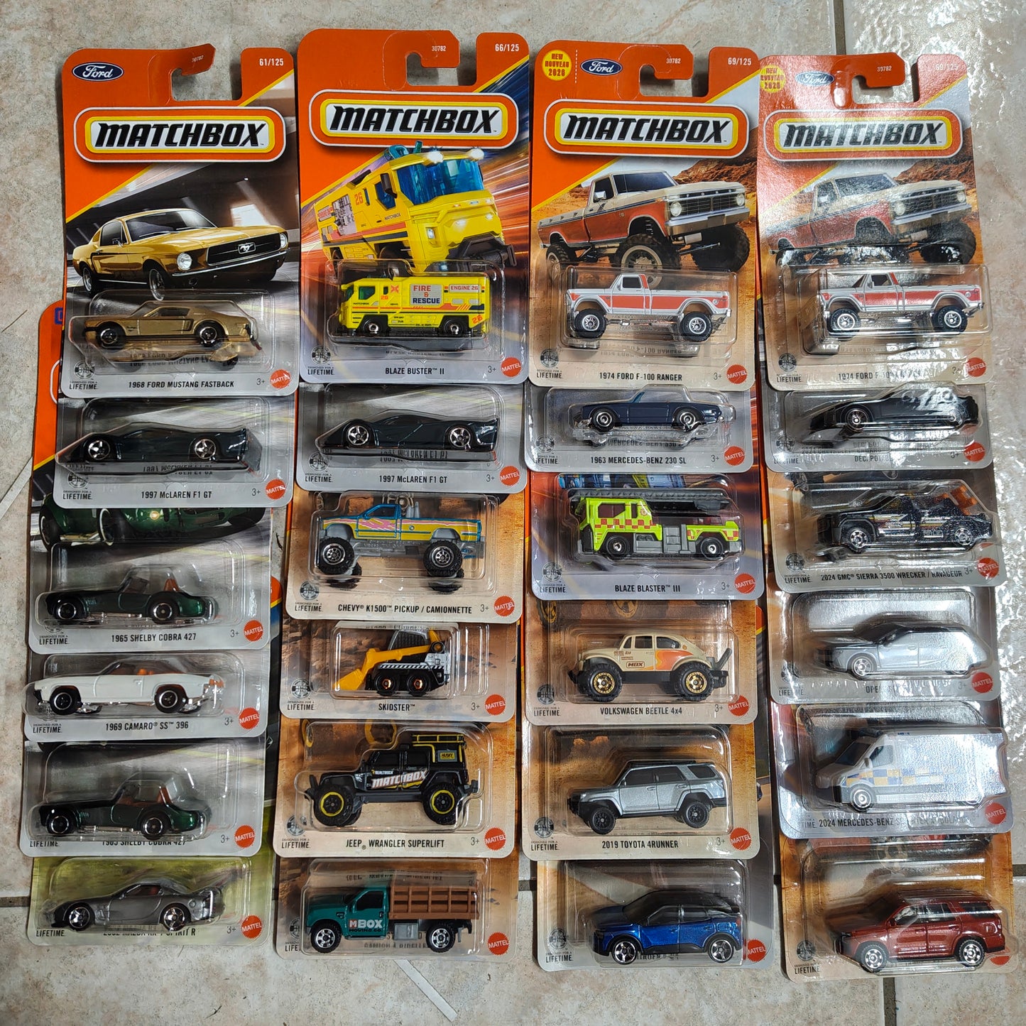Matchbox Car Collection 2026 Mix 6G Vehicles Case of 24