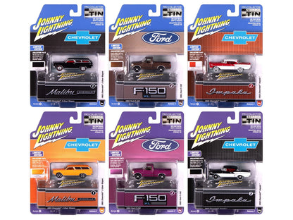 Johnny Lightning Collector Tin 2025 Release 2 1:64 Scale Die-Cast Metal Vehicle