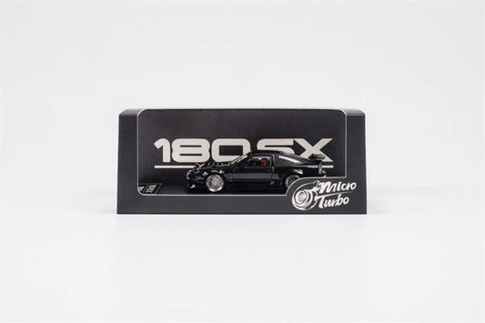 Micro Turbo 1:64 180SX TYPE X limited999 Metallic Black Diecast Model Car
