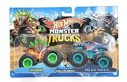 Hot Wheels Monster Trucks Demolition Doubles MOTOSAURUS vs. MEGA