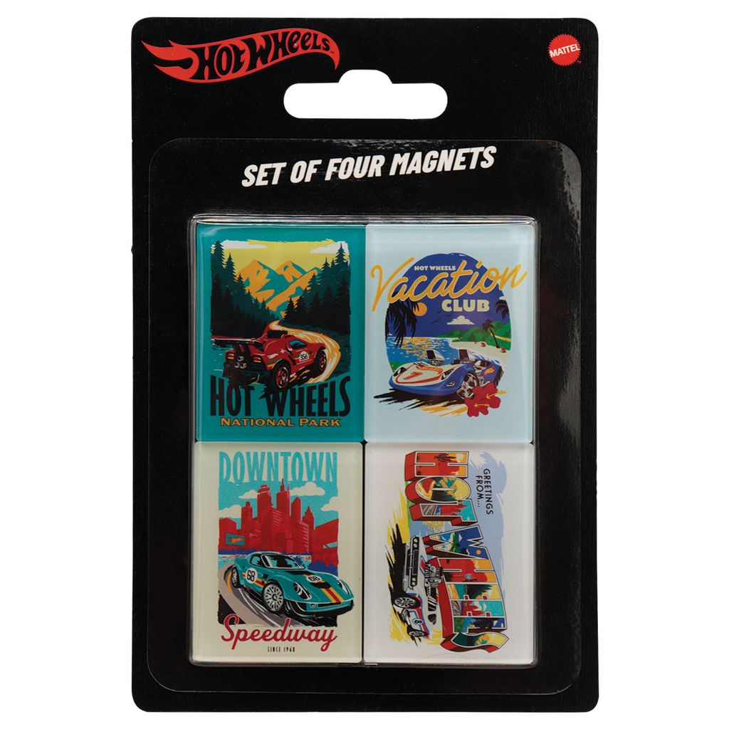 Hot Wheels - Set of Four Location Magnets