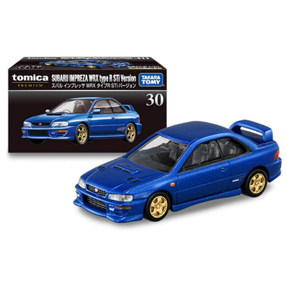 Tomica Premium No.30 Subaru Impreza WRX Type R STi 1:61 retail packaging