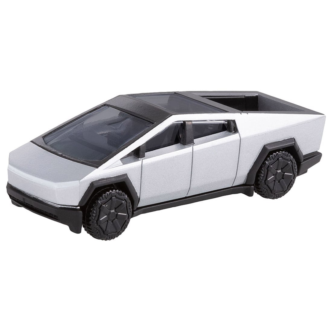 Tomica Premium No.41 Tesla Cybertruck 1:75 model, front three-quarter view