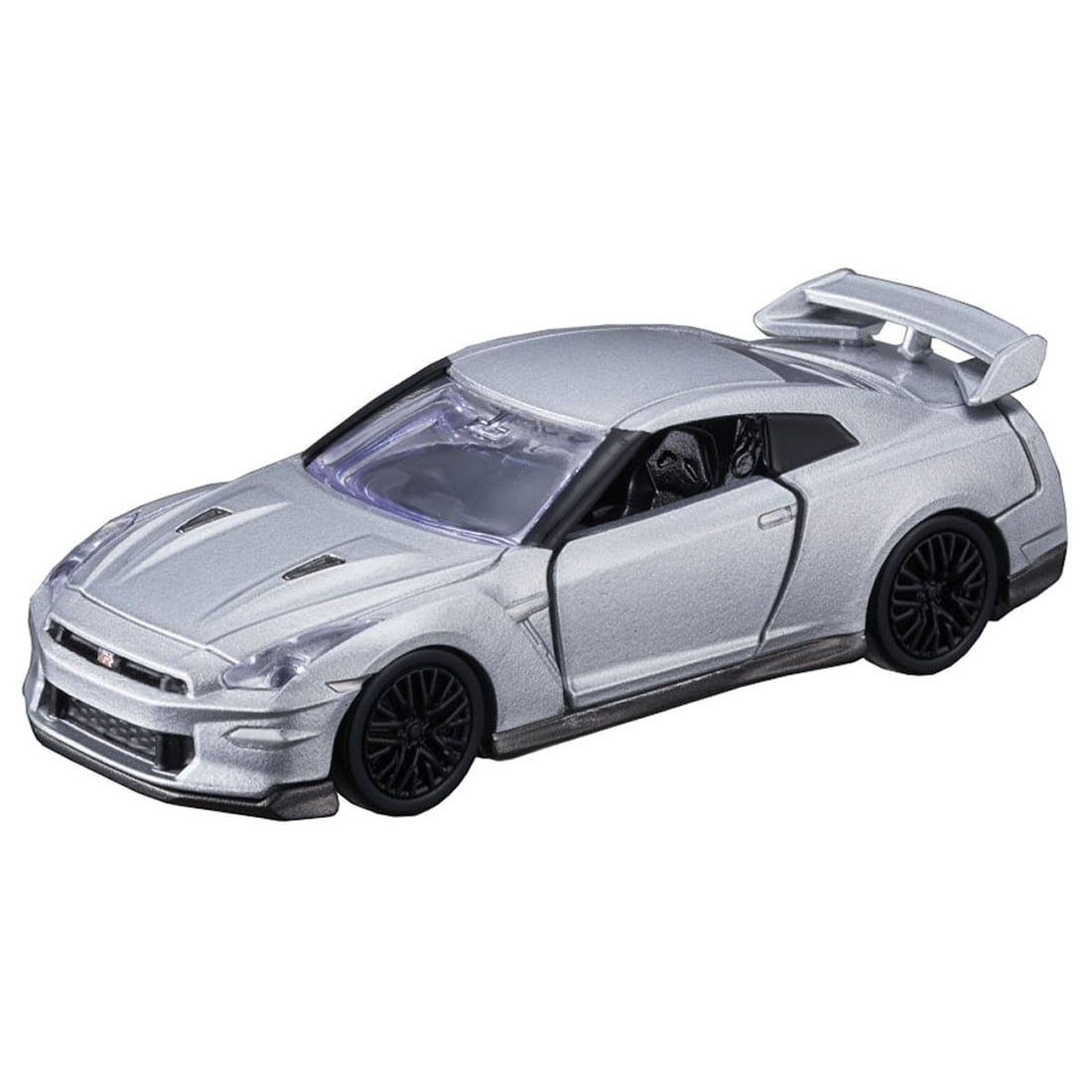 Tomica Premium No.49 Nissan GT-R (2025) 1:62 model, front three-quarter view